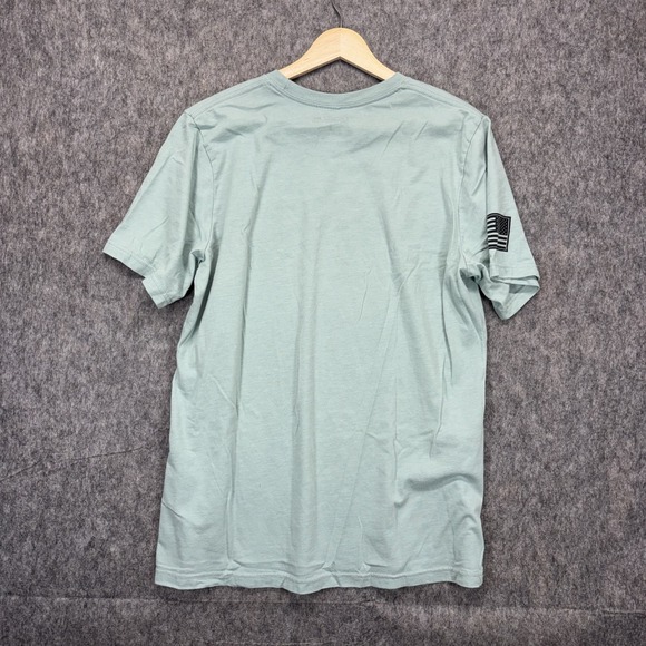 Rogue Fitness T-Shirt Men's Large Light Blue Logo USA Made Short Sleeve Gym - Picture 7 of 8